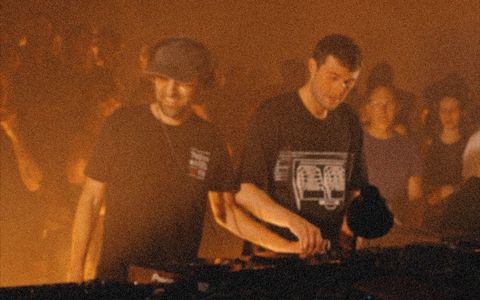 Thomas Bangalter and Fred again.. playing a DJ set together, happy & in the moment