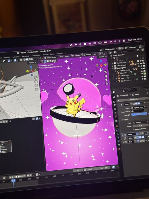 Behind the scenes in Blender